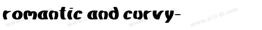 romantic and curvy字体转换
